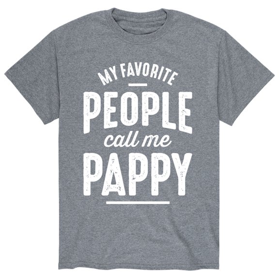 Instant Message - My Favorite People Call Me Pappy - Men's Short Sleeve Graphic T-Shirt
