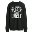 thumbnail image 1 of Instant Message - My Favorite People Call Me Uncle - Men's Long Sleeve T-Shirt, 1 of 6