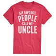 thumbnail image 1 of Instant Message - My Favorite People Call Me Uncle - Men's Short Sleeve Graphic T-Shirt, 1 of 6