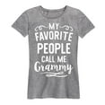 thumbnail image 1 of Instant Message - My Favorite People Grammy - Women's Short Sleeve Graphic T-shirt, 1 of 5