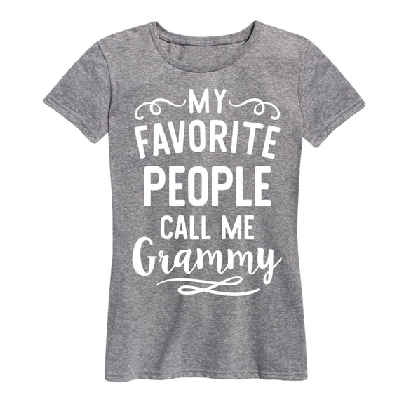 Instant Message - My Favorite People Grammy - Women's Short Sleeve Graphic T-shirt