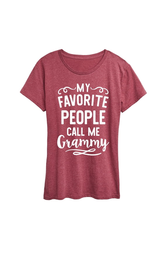 - My Favorite People Grammy - Women's Short Sleeve Graphic T-shirt