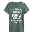 thumbnail image 1 of Instant Message - My Favorite People Grammy - Women's Short Sleeve Graphic T-shirt, 1 of 5