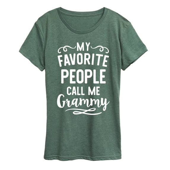 Instant Message - My Favorite People Grammy - Women's Short Sleeve Graphic T-shirt