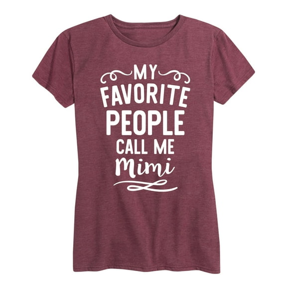 Instant Message - My Favorite People Mimi - Women's Short Sleeve Graphic T-shirt