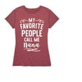 thumbnail image 1 of Instant Message - My Favorite People Nana - Women's Short Sleeve Graphic T-shirt, 1 of 5