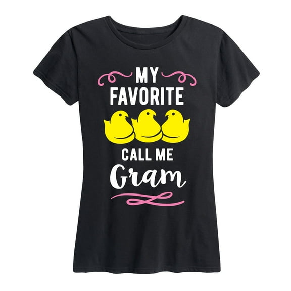 Instant Message - My Favorite Ps Gram - Easter Grandma - Women's Short Sleeve Graphic T-Shirt