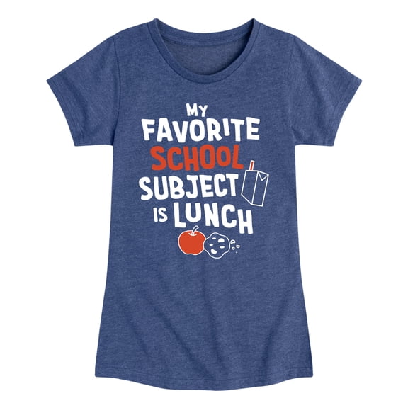 Instant Message - My Favorite School Subject Is Lunch - Youth Girls Short Sleeve T-Shirt