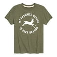 thumbnail image 1 of Instant Message - My Favorite Season Is Deer Season - Toddler Short Sleeve Tee, 1 of 5