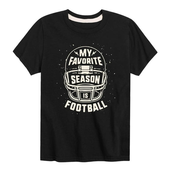 Instant Message - My Favorite Season Is Football - Youth Short Sleeve Graphic T-shirt