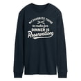 thumbnail image 1 of Instant Message - My Favorite Thing To Make For Dinner - Men's Long Sleeve Graphic T-Shirt, 1 of 5