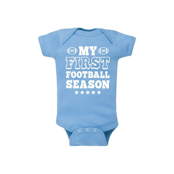 Instant Message - My First Football Season - Infant Baby One Piece