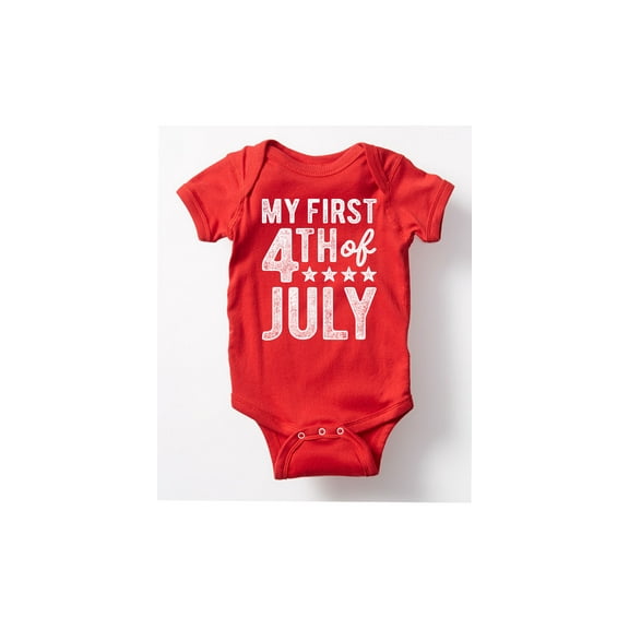 Instant Message - My First Fourth Of July - Infant Baby One Piece