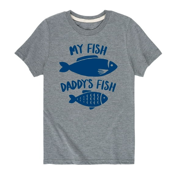 Instant Message - My Fish Daddys Fish - Father and Son - Toddler and Youth Short Sleeve T-Shirt