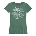 thumbnail image 1 of Instant Message - My Happy Place Beach - Women's Short Sleeve Graphic T-Shirt, 1 of 5