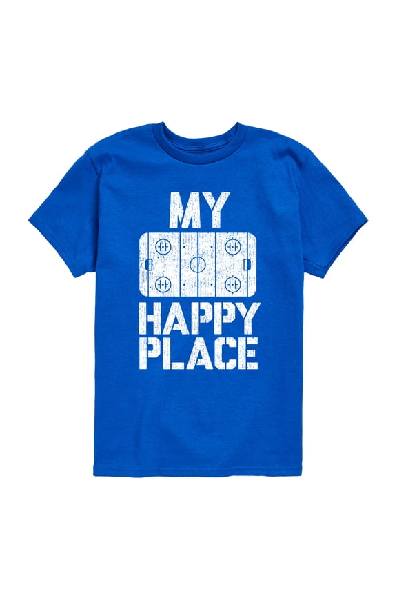 - My Happy Place - Youth Boys Short Sleeve Graphic T-Shirt