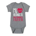 thumbnail image 1 of Instant Message - My Heart Belongs To Mommy - Infant Baby One Piece, 1 of 5