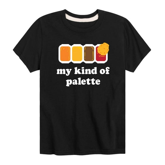 Instant Message - My Kind Of Palette Chicken Nugget - Toddler And Youth Short Sleeve Graphic T-Shirt