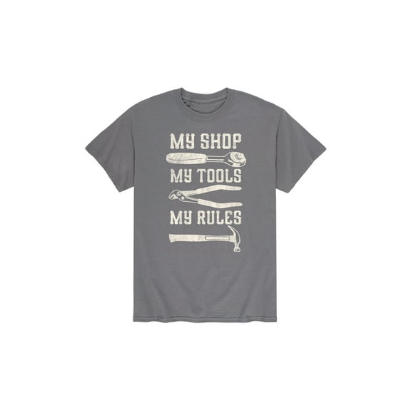 Instant Message - My Shop My Tools My Rules - Men's Short Sleeve Graphic T-Shirt