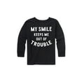thumbnail image 1 of Instant Message - My Smile Trouble - Youth Long Sleeve Tee, 1 of 5