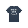 thumbnail image 1 of Instant Message - My Smile Trouble - Youth Short Sleeve Tee, 1 of 5