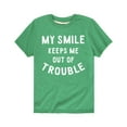 thumbnail image 1 of Instant Message - My Smile Trouble - Youth Short Sleeve Tee, 1 of 5