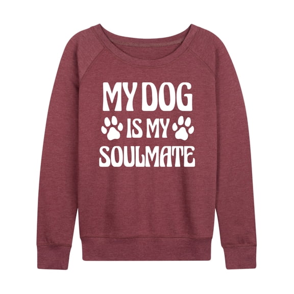 Instant Message - My Soulmate Dog - Women's Lightweight French Terry Long Sleeve Shirt