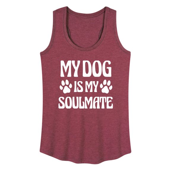 Instant Message - My Soulmate Dog - Women's Racerback Tank Top