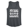 thumbnail image 1 of Instant Message - My Soulmate Dog - Women's Racerback Tank Top, 1 of 6