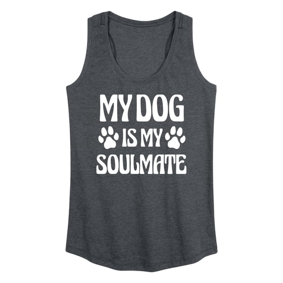 Instant Message - My Soulmate Dog - Women's Racerback Tank Top
