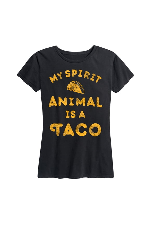 - My Spirit Animal Is A Taco - Women's Short Sleeve Graphic T-Shirt