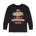 thumbnail image 1 of Instant Message - My Uncle Is My Superhero - Toddler And Youth Long Sleeve Graphic T-Shirt, 1 of 5
