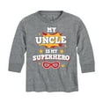 thumbnail image 1 of Instant Message - My Uncle Is My Superhero - Toddler And Youth Long Sleeve Graphic T-Shirt, 1 of 6