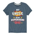thumbnail image 1 of Instant Message - My Uncle Is My Superhero - Toddler And Youth Short Sleeve Graphic T-Shirt, 1 of 5