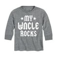 thumbnail image 1 of Instant Message - My Uncle Rocks - Toddler And Youth Long Sleeve Graphic T-Shirt, 1 of 6