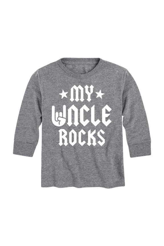 - My Uncle Rocks - Toddler And Youth Long Sleeve Graphic T-Shirt