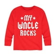 thumbnail image 1 of Instant Message - My Uncle Rocks - Toddler And Youth Long Sleeve Graphic T-Shirt, 1 of 6