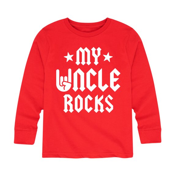Instant Message - My Uncle Rocks - Toddler And Youth Long Sleeve Graphic T-Shirt