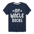 thumbnail image 1 of Instant Message - My Uncle Rocks - Toddler And Youth Short Sleeve Graphic T-Shirt, 1 of 5