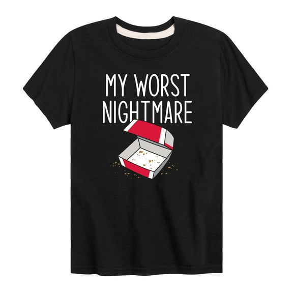 Instant Message - My Worst Nightmare No Nuggets - Toddler And Youth Short Sleeve Graphic T-Shirt