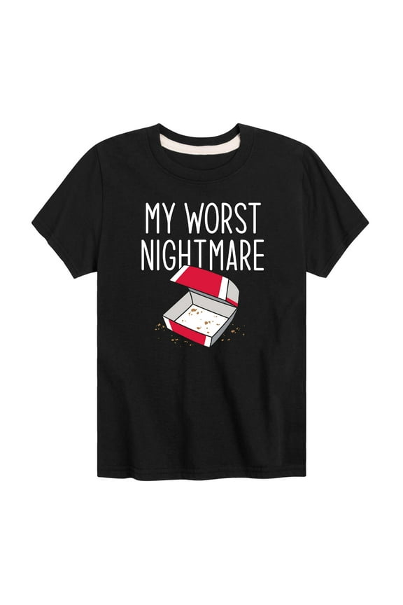 - My Worst Nightmare No Nuggets - Toddler And Youth Short Sleeve Graphic T-Shirt