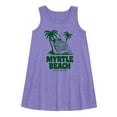 thumbnail image 1 of Instant Message - Myrtle Beach Alligator - Toddler & Youth Girls A-line Dress, 1 of 5