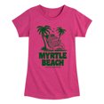 thumbnail image 1 of Instant Message - Myrtle Beach Alligator - Toddler & Youth Girls Short Sleeve Graphic T-Shirt, 1 of 6