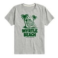 thumbnail image 1 of Instant Message - Myrtle Beach Alligator - Vacation Destination - Boy's Short Sleeve Graphic T-Shirt, 1 of 6