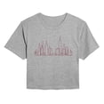 thumbnail image 1 of Instant Message - NYC Skyline Line Art Cropped Graphic T-Shirt, 1 of 5
