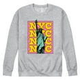 thumbnail image 1 of Instant Message - NYC Statue Of Liberty - Men's Crew Neck Fleece Pullover, 1 of 6