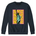 thumbnail image 1 of Instant Message - NYC Statue Of Liberty - Men's Crew Neck Fleece Pullover, 1 of 6