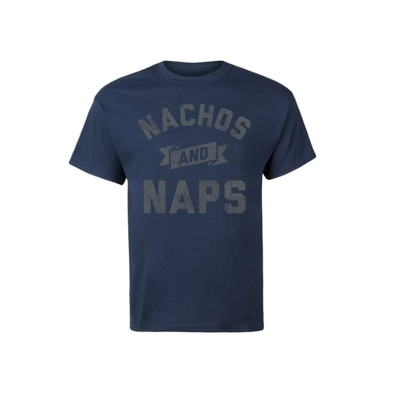Instant Message - Nachos And Naps - Men's Short Sleeve Graphic T-Shirt