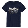 thumbnail image 1 of Instant Message - Nailing This Dad Thing Short Sleeve Graphic T-Shirt, 1 of 5