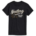 thumbnail image 1 of Instant Message - Nailing This Dad Thing Short Sleeve Graphic T-Shirt, 1 of 5